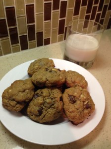 Flourless Peanut Butter Chocolate Chip Cookies
